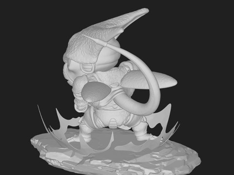 Cell Chibi Dragon Ball Z Modello di stampa 3D