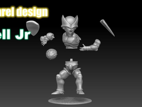 Cell Jr Dragon Ball Z 3Dプリントモデル
