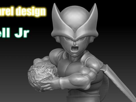 Cell Jr Dragon Ball Z 3Dプリントモデル
