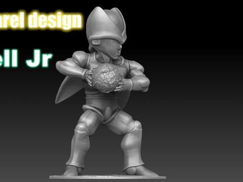 Cell Jr Dragon Ball Z 3Dプリントモデル