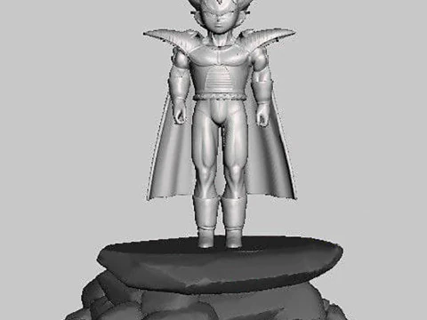 Est&aacute;tua de Vegeta Jr. Modelo de Impressão 3D