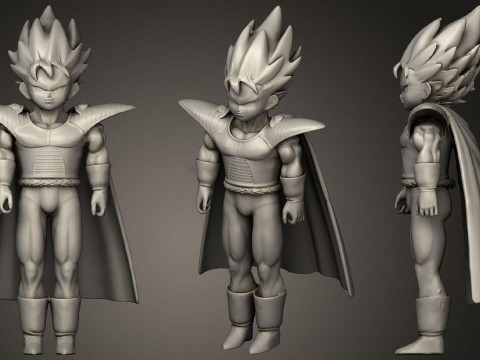 Vegeta Jr Statue 3D प्रिंट मॉडल