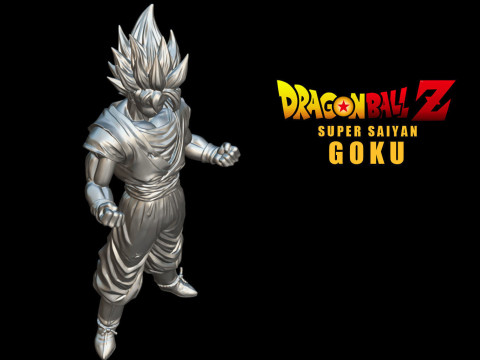Super Saiyan Goku 3D Принт Модель