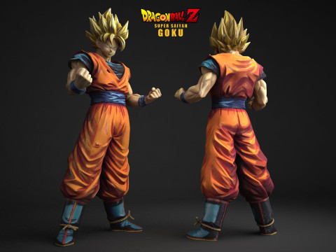 Super Saiyan Goku 3D Принт Модель