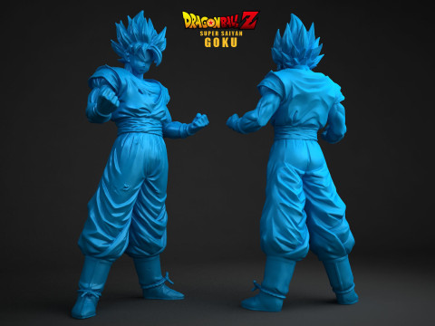 Super Saiyan Goku 3D Принт Модель