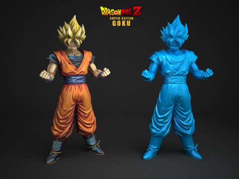 Super Saiyan Goku 3D Принт Модель