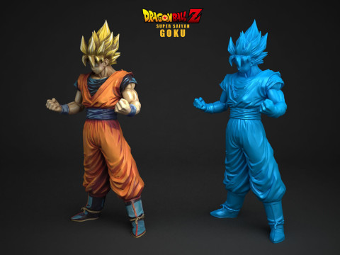 Super Saiyan Goku 3D Принт Модель