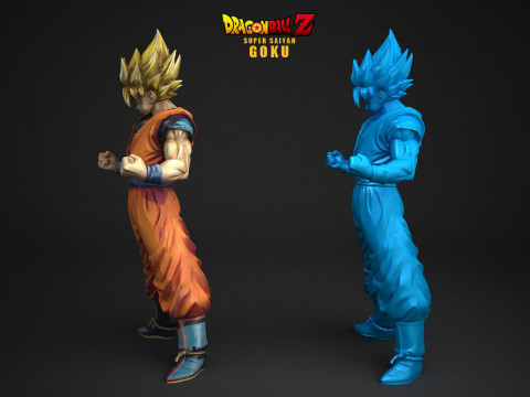 Super Saiyan Goku 3D Принт Модель