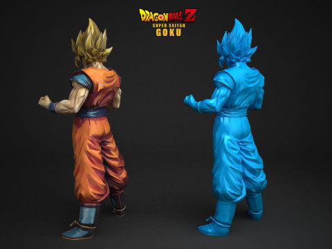 Super Saiyan Goku 3D Принт Модель