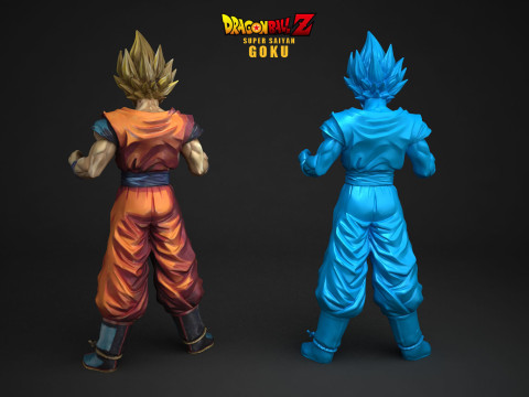 Super Saiyan Goku 3D Принт Модель