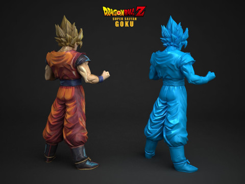 Super Saiyan Goku 3D Принт Модель