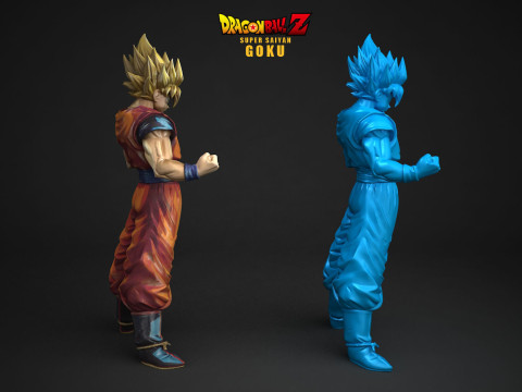 Super Saiyan Goku 3D Принт Модель