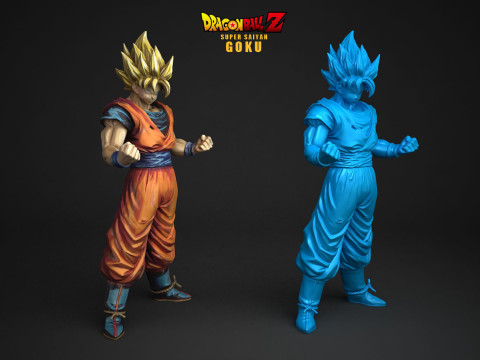 Super Saiyan Goku 3D Принт Модель