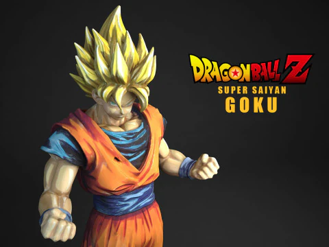 Super Saiyan Goku 3D Print Model