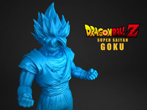 Super Saiyan Goku 3D Принт Модель