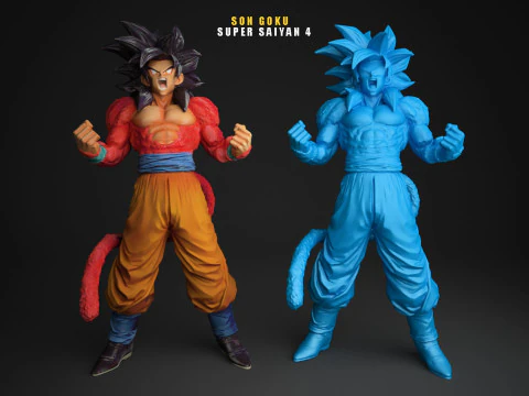 Son Goku Super Saiyan 4 3D Print Model
