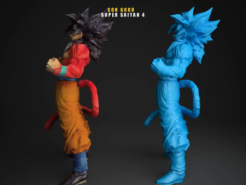 Son Goku Super Saiyan 4 3D Print Model