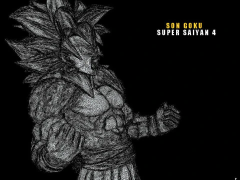 Son Goku Super Saiyan 4 3D Print Model