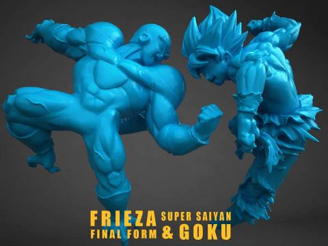 Forma final de Freezer contra Super Saiyan Goku Modelo de impresión 3D