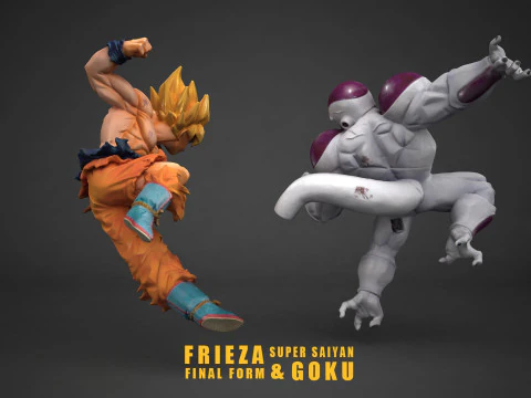 Forma final de Freezer contra Super Saiyan Goku Modelo de impresión 3D