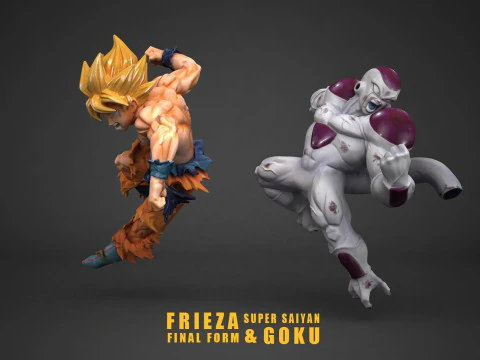 Forma final de Freezer contra Super Saiyan Goku Modelo de impresión 3D
