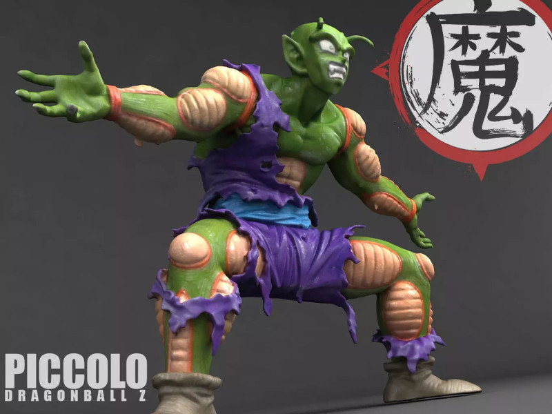 ピッコロドラゴンボールZ 3Dプリントモデル .c4d .max .obj .3ds .fbx .stl .blend 