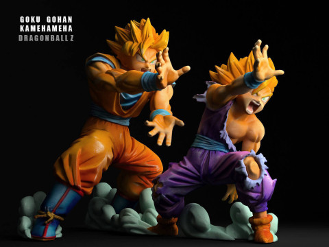 Goku Gohan Kamehameha Modelo de Impressão 3D