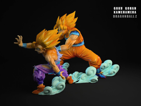 Goku Gohan Kamehameha Modelo de Impressão 3D