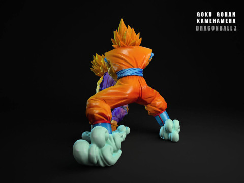 Goku Gohan Kamehameha Modelo de Impressão 3D
