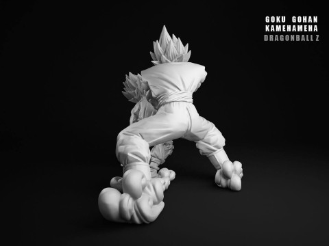 Goku Gohan Kamehameha Modelo de Impressão 3D