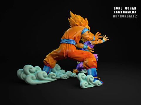 Goku Gohan Kamehameha 3D Print Model