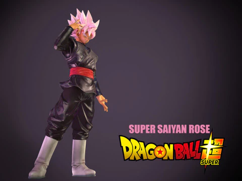 Super Saiyan Rose 3D Model