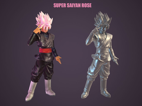 Super Saiyan Rose Modèle 3D