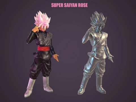 Super Saiyan Rose 3D Model