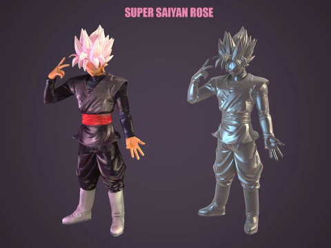 Super Saiyan Rose 3D Model