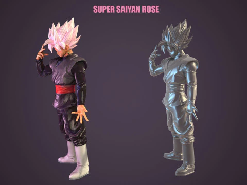 Super Saiyan Rose 3D Model