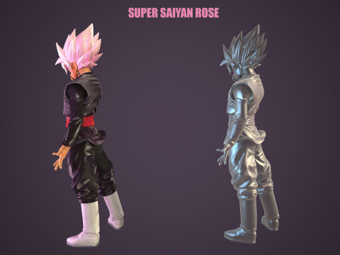 Super Saiyan Rose Modèle 3D