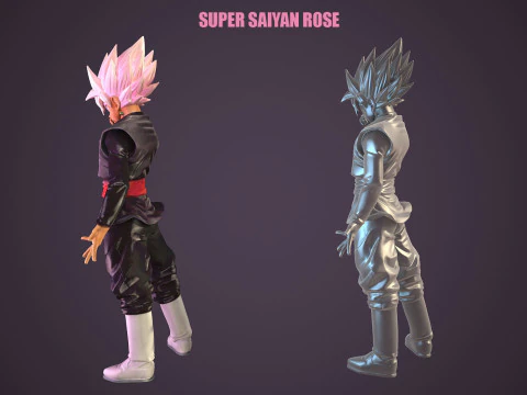Super Saiyan Rose 3D Model