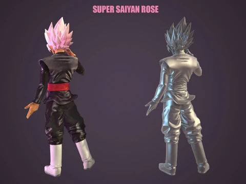 Super Saiyan Rose 3D Model