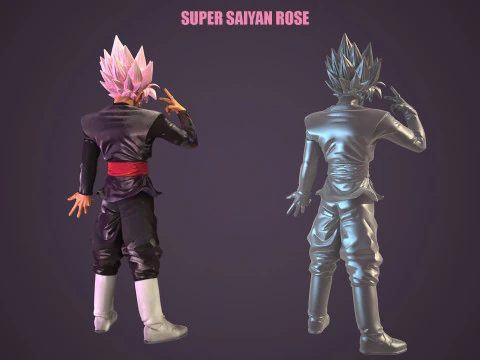Super Saiyan Rose 3D Model