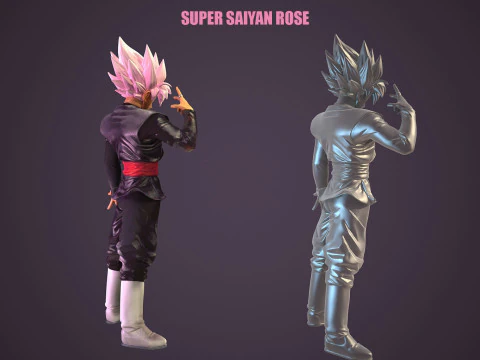 Super Saiyan Rose 3D Model