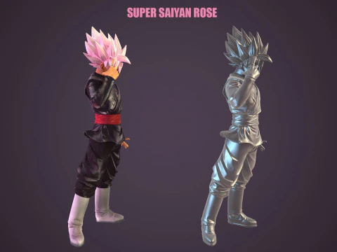 Super Saiyan Rose 3D Model