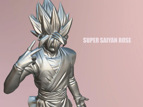 Super Saiyan Rose 3D Model