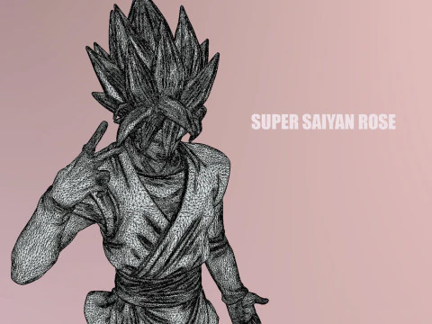 Super Saiyan Rose 3D Model