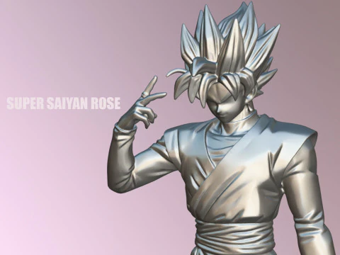 Super Saiyan Rose 3D Model