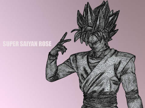 Super Saiyan Rose Modèle 3D