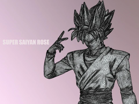 Super Saiyan Rose 3D Model