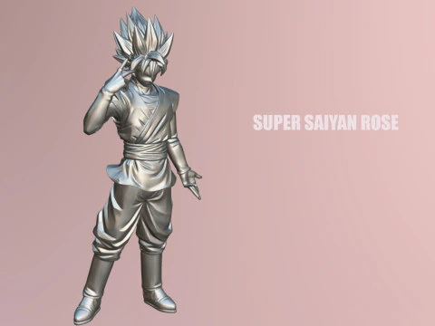 Super Saiyan Rose 3D Model