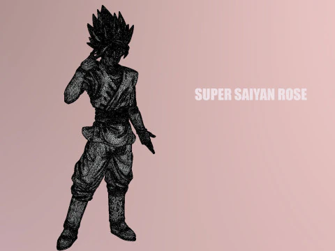 Super Saiyan Rose 3D Model