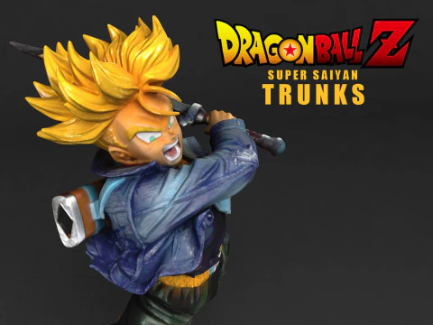 Super Saiyan Trunks 3D Print Model